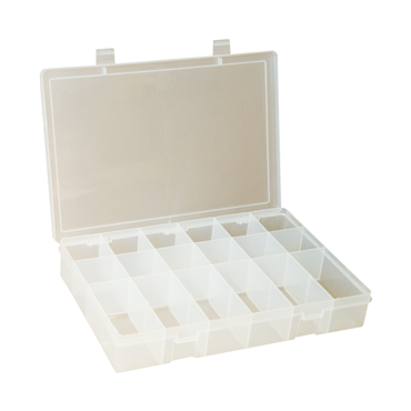 Large Plastic 18 Openings Compartment Box